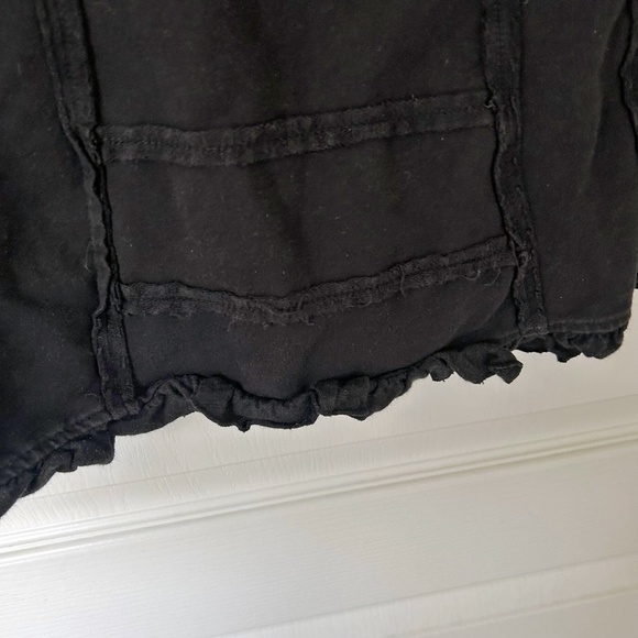 Neon Buddha black button front ruffle jacket Size M - Picture 10 of 12